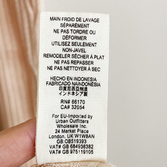 Free People L Pale Pink Lover Rib Split Back Pullover Thermal Top Long Sleeve - Picture 9 of 11